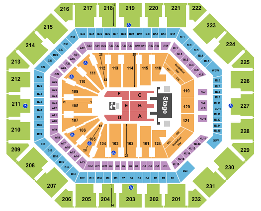 PHX Arena Mana Seating Chart